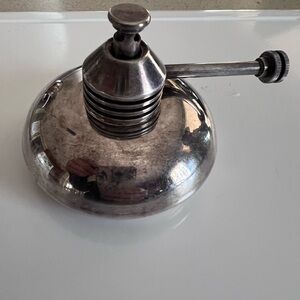 Silver Metal Oil Lamp